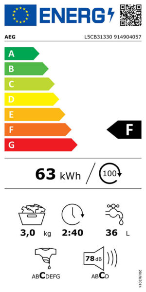 Пералня AEG L5CB31330