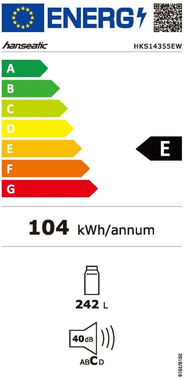 Хладилник HANSEATIC HKS14355EW