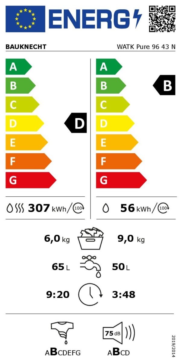 Пералня със сушилня Bauknecht WATK Pure 96 43 N