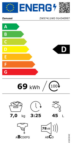 Пералня Zanussi ZWS7411WD