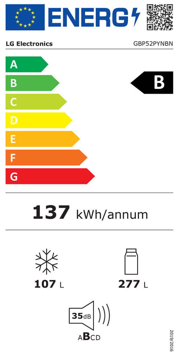Хладилник с фризер LG GBP52PYNBN - Image 5