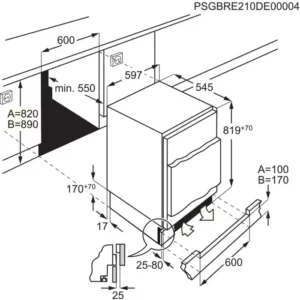 Хладилник AEG OSK6I82EF